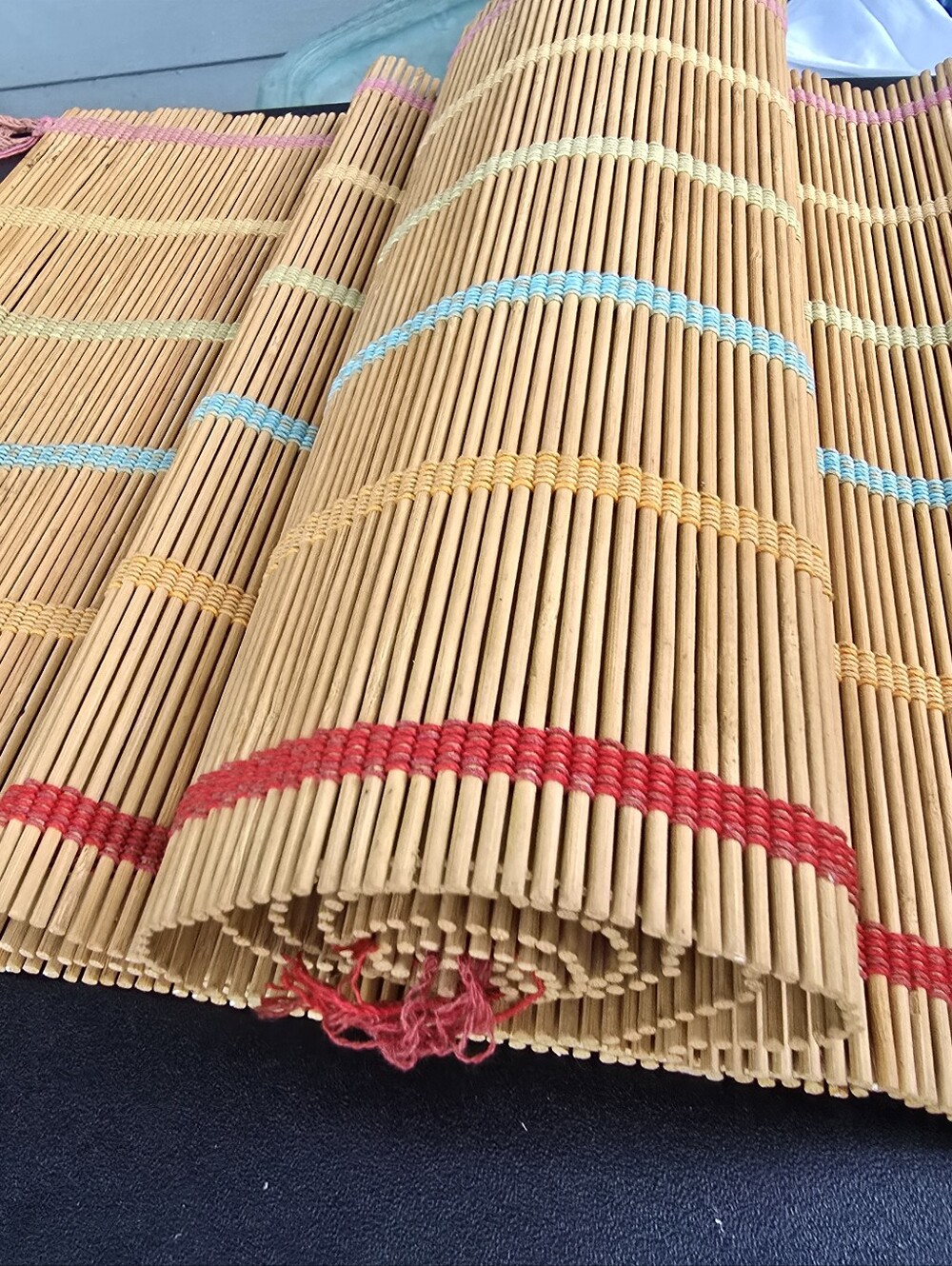 Bamboo Multi Color Threaded Runner - Picture 3 of 4